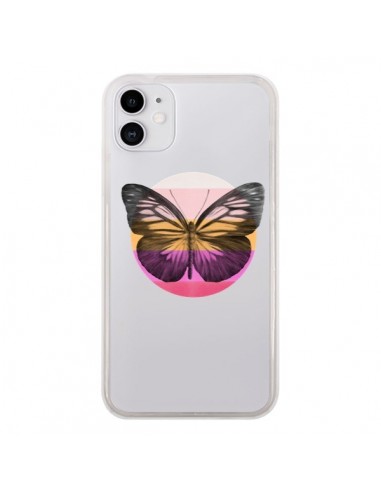 Coque iPhone 11 Papillon Butterfly Transparente - Eric Fan