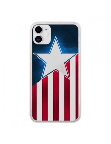 Coque iPhone 11 Captain America - Eleaxart