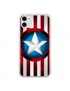 Coque iPhone 11 Captain America Great Defender - Eleaxart