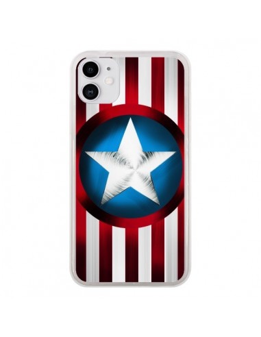 Coque iPhone 11 Captain America Great Defender - Eleaxart