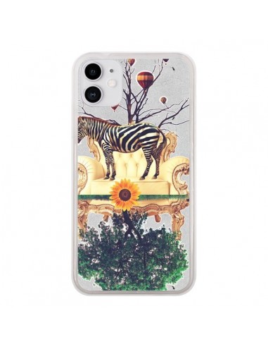 Coque iPhone 11 Zebre The World - Eleaxart