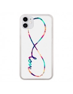 Coque iPhone 11 Love Forever Infini Couleur - Eleaxart
