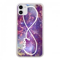 Coque iPhone 11 Love Forever Infini Galaxy - Eleaxart