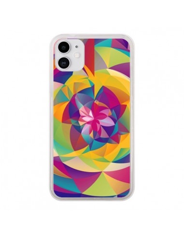 Coque iPhone 11 Acid Blossom Fleur - Eleaxart