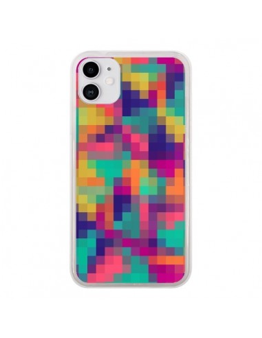 Coque iPhone 11 Exotic Mosaic Pixels Azteque - Eleaxart