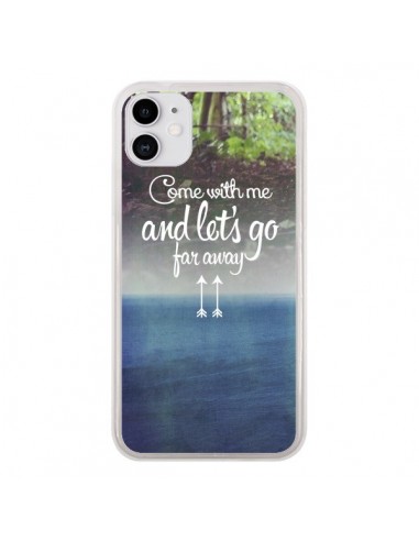 Coque iPhone 11 Let's Go Far Away Forest Foret - Eleaxart