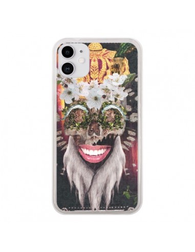 Coque iPhone 11 My Best Costume Roi King Monkey Singe Couronne - Eleaxart