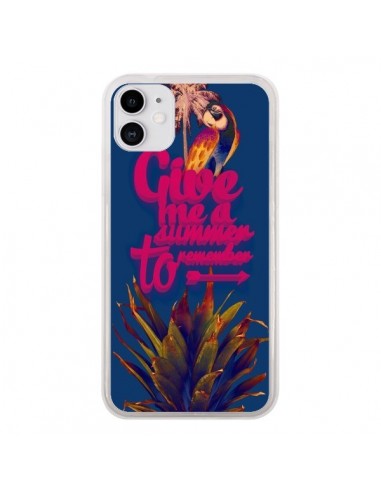 Coque iPhone 11 Give me a summer to remember souvenir paysage - Eleaxart