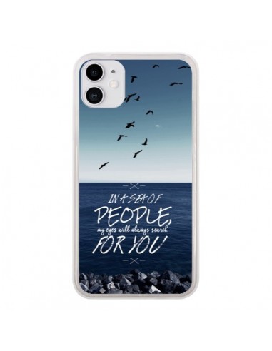 Coque iPhone 11 Sea Mer Plage - Eleaxart