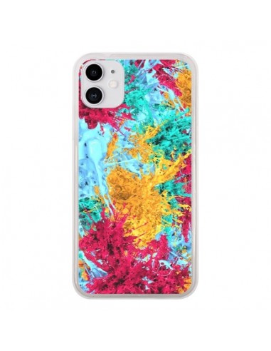 Coque iPhone 11 Splashes Peintures - Eleaxart