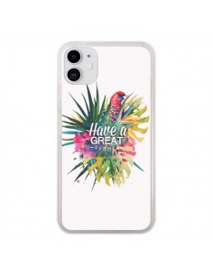 Coque iPhone 11 Have a great summer Ete Perroquet Parrot...