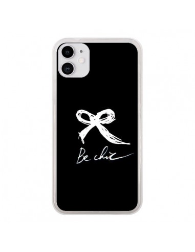 Coque iPhone 11 Be Chic Noeud Papillon Blanc -  Léa Clément