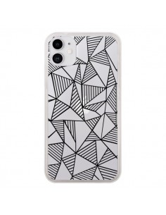 Coque iPhone 11 Lignes Grilles Triangles Grid Abstract...