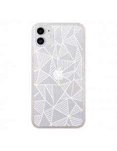 Coque iPhone 11 Lignes Grilles Triangles Grid Abstract...