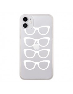 Coque iPhone 11 Sunglasses Lunettes Soleil Blanc...