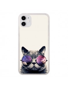 Coque iPhone 11 Chat à lunettes - Gusto NYC