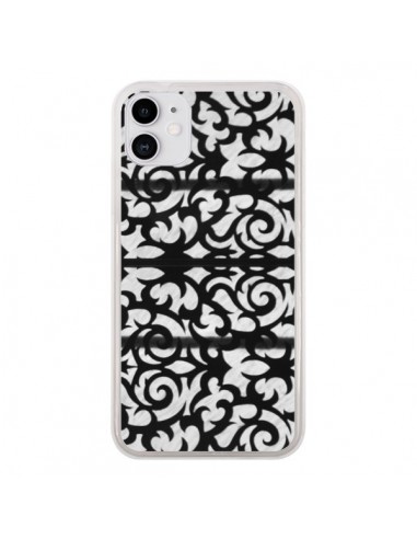 Coque iPhone 11 Abstrait Noir et Blanc - Irene Sneddon