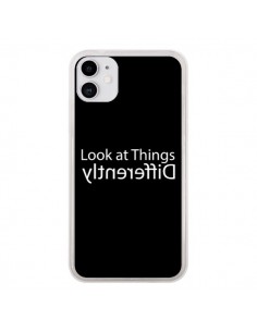 Coque iPhone 11 Look at Different Things White - Shop...