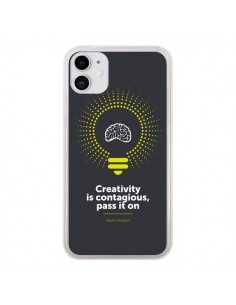 Coque iPhone 11 Creativity is contagious, Einstein - Shop...