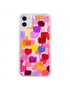 Coque iPhone 11 Pois Roses Dottie - Ebi Emporium