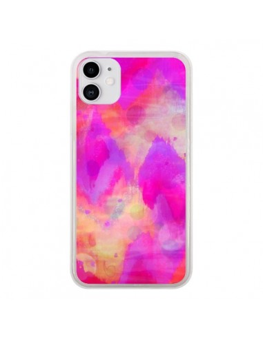 Coque iPhone 11 Coeur Tribal Rose - Ebi Emporium