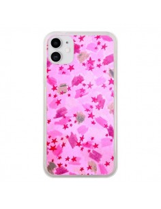 Coque iPhone 11 Stars Etoiles Roses - Ebi Emporium