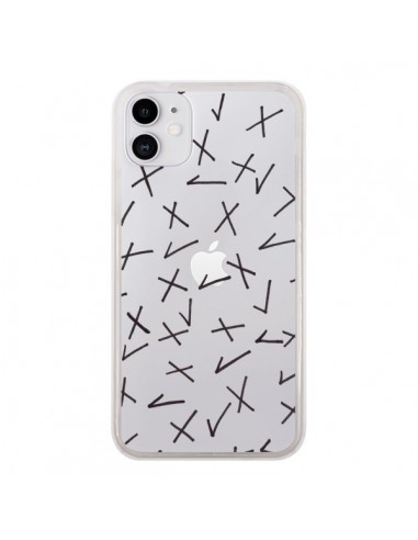 Coque iPhone 11 Cross Croix Check Transparente - Ebi Emporium