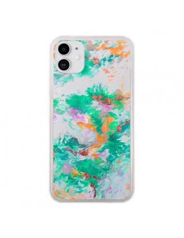 Coque iPhone 11 Mermaid Sirene Fleur Flower Transparente - Ebi Emporium