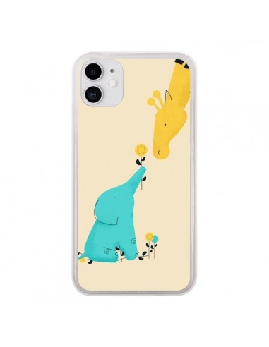 Coque iPhone 11 Elephant Bebe Girafe - Jay Fleck