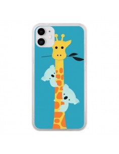 Coque iPhone 11 Koala Girafe Arbre - Jay Fleck