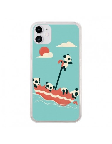 Coque iPhone 11 Parapluie Flottant Panda - Jay Fleck