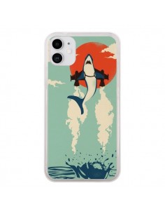 Coque iPhone 11 Requin Avion Volant - Jay Fleck