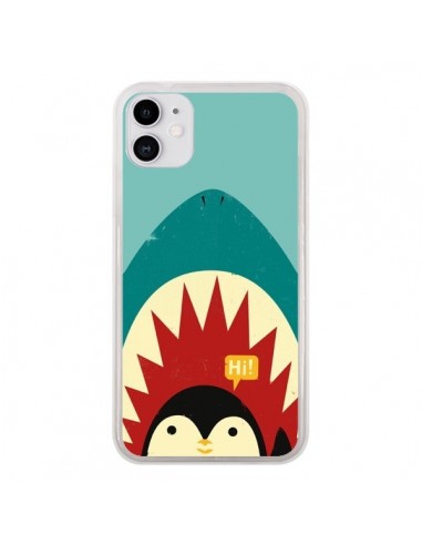 Coque iPhone 11 Pingouin Requin - Jay Fleck