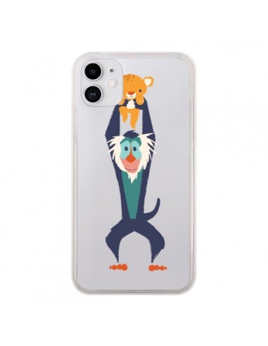 Coque iPhone 11 Futur Roi Lion King Rafiki Transparente - Jay Fleck