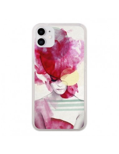 Coque iPhone 11 Bright Pink Portrait Femme - Jenny Liz Rome