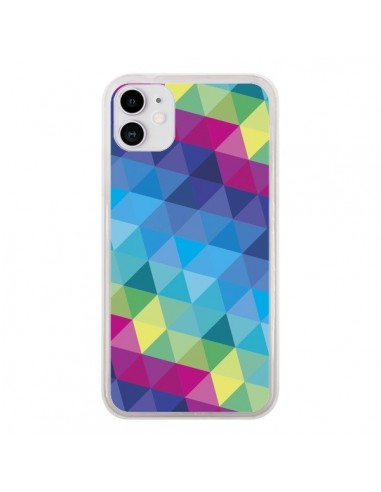 Coque iPhone 11 Azteque Gheo Bleu - Javier Martinez