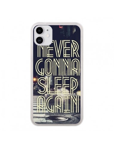 Coque iPhone 11 Never Gonna Sleep New York City - Javier Martinez