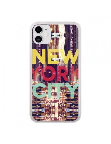 Coque iPhone 11 New York City Buildings - Javier Martinez