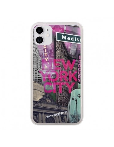 Coque iPhone 11 New York City Rose - Javier Martinez