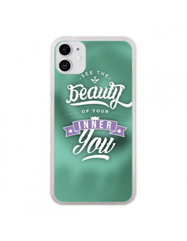 Coque iPhone 11 Beauty Vert - Javier Martinez