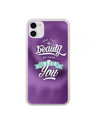 Coque iPhone 11 Beauty Violet - Javier Martinez