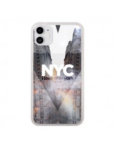 Coque iPhone 11 I Love New York City Orange - Javier...