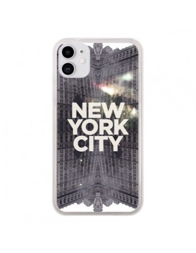 Coque iPhone 11 New York City Gris - Javier Martinez