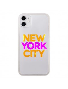 Coque iPhone 11 New York City NYC Orange Rose...