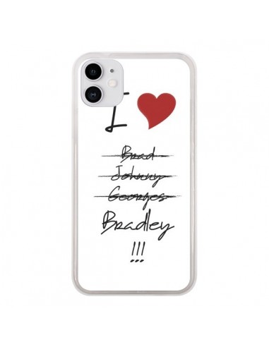 Coque iPhone 11 I love Bradley Coeur Amour - Julien Martinez