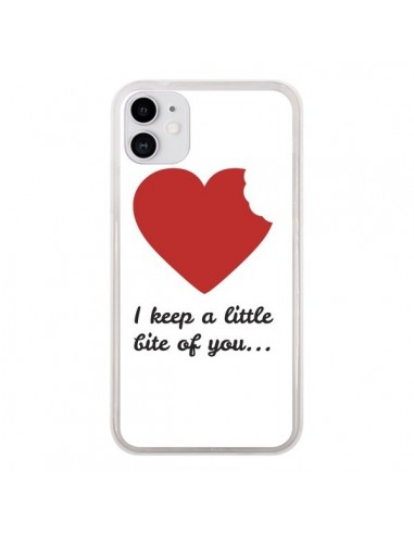 Coque iPhone 11 I Keep a little bite of you Coeur Love Amour - Julien Martinez