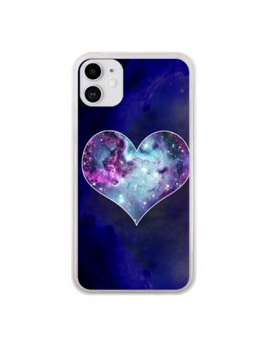 Coque iPhone 11 Nebula Heart Coeur Galaxie - Jonathan Perez