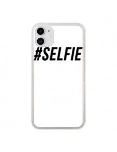Coque iPhone 11 Hashtag Selfie Noir Vertical - Jonathan...