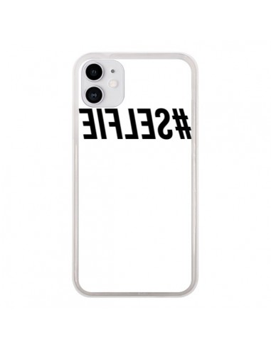 Coque iPhone 11 Hashtag Selfie Noir Inversé - Jonathan Perez