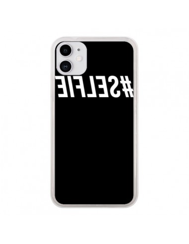 Coque iPhone 11 Hashtag Selfie Blanc Inversé - Jonathan Perez